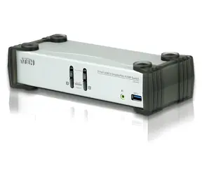Aten / 2-Port USB KVMP Switch / 3x DisplayPort / 4K UHD / Audio