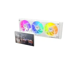 Thermaltake ST360 Ultra bílá / AIO vodní chladič CPU / 7" IPS LCD / 3x 120 mm / 2500 RPM / 85.29 CFM / A-RGB