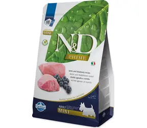 N&D Prime Dog Lamb & Blueberry Adult Mini 2,5 kg / Granule pro dospělé psy malých plemen / bez obilovin