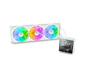 Thermaltake TH360 V3 Ultra ARGB Sync Snow Edition bílá / AIO vodní chladič CPU / 3x 120 mm / 2500 RPM / 37,8 dB