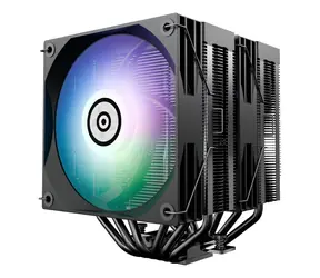 Enermax ETS-TD60 Digital ARGB černá/bílá / Chladič CPU / 2× 120 mm / 250 W TDP / ARGB / Intel+AMD