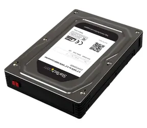 StarTech adaptér 2,5" na 3,5" SATA / Montážní rámeček pro HDD / hliník / černá, stříbrná
