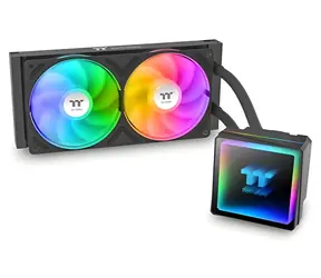 Thermaltake TH240 V3 ARGB černá / AIO vodní chladič CPU / 2x 120 mm / 2500 RPM / 37.8 dB / 85.29 CFM