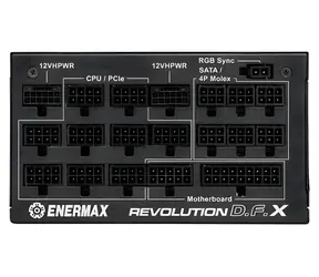 ENERMAX ERT1650EWT Revolution DFX 1650W bílá / Napájecí zdroj / ATX12V 3.1 / 80 PLUS Gold / modulární kabely / RGB