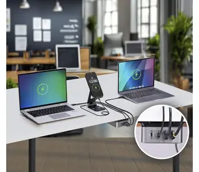 StarTech 4-Port USB-C Charger 240W šedá / Nabíječka / 4x USB-C / 240 W / rychlé nabíjení
