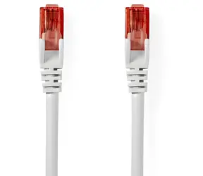 Nedis CAT6 bílá / Síťový kabel / U/UTP / RJ45 / 30 m / PVC