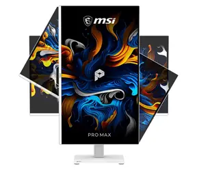 26,5" MSI Pro MAX 271UPXW12G bílá / Monitor / QD-OLED / 4K UHD / 120Hz / 0,03ms / HDMI+DP+USB-C / VESA