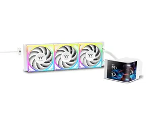 Thermaltake MAGCurve 360 Ultra ARGB Snow Edition bílá / AIO vodní chladič CPU / 3x 120 mm / 2 500 RPM / 27,2 dB