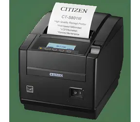Citizen CT-S801III černá / Pokladní termotiskárna / 80 mm / 203 dpi / 500 mm/s / USB / řezačka