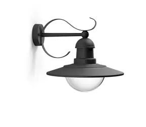 Philips Topiary 60W černá / Venkovní nástěnné svítidlo / bez zdroje / E27 / IP44