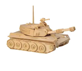 WOODCRAFT Dřevěné 3D puzzle Tank / od 6 let / Obtížnost: jednoduchá