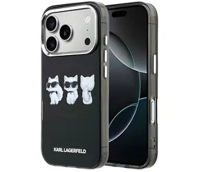 Karl Lagerfeld IML Choupette Trio Watercolor černá / Zadní kryt / MagSafe / iPhone 17 Pro
