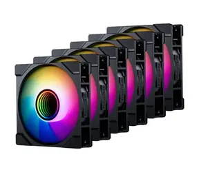 PHANTEKS M25 Gen2 PWM D-RGB Reverse Blade 6ks černá / 120mm / Hydraulic Bearing / Build Kit