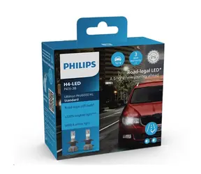 Philips LED H4 Ultinon Pro6000 HL Standard 12 V 19 W 2 ks / Autožárovka LED / patice P43t