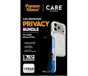 PanzerGlass Bundle 3v1 Privacy / Ochranná sada / iPhone 17 Pro / Temperované sklo / 0,74 mm