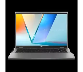 ASUS Vivobook Flip 16 šedá / Konvertibilní notebook / 16" WUXGA / Intel Core Ultra 7 256V / 16GB / 512GB SSD / Intel Arc