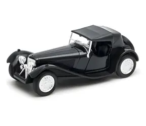 WELLY Model auta SS Jaguar 100 se střechou stříbrný / 1:34 / od 3 let