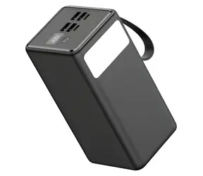 PLATINET PMPB6065 černá / Powerbanka / 60 000 mAh / 65W Power Delivery / 2x USB-C / 2x USB-A / LED svítilna