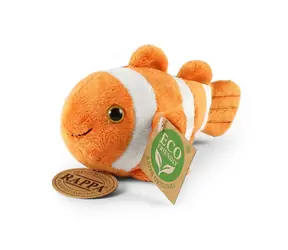RAPPA Plyšová ryba klaun očkatý 14 cm / ECO-FRIENDLY / od 0 let