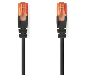 Nedis CAT6 20 m černá / Patch kabel / RJ45-RJ45 / U/UTP
