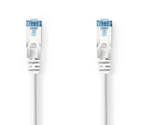 Nedis CAT6a S/FTP bílá / Síťový kabel / RJ45 / 20 m / Snagless / LSZH
