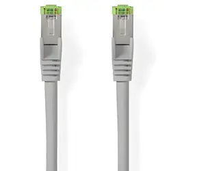 Nedis Cat 8.1 šedá / Patch kabel / S/FTP / RJ45 - RJ45 / 15 m / LSZH