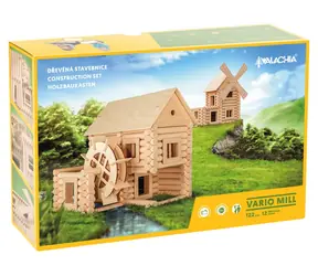 WALACHIA Dřevěná stavebnice Vario Mill / 122 dílů / od 5 let / Obtížnost: nízká