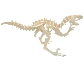 WOODCRAFT Dřevěné 3D puzzle Velociraptor / od 6 let / Obtížnost: jednoduchá