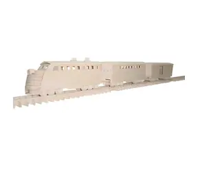 WOODCRAFT Dřevěné 3D puzzle vlak / od 8 let / Obtížnost: jednoduchá