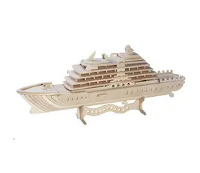 WOODCRAFT Dřevěné 3D puzzle Luxusní jachta / od 8 let / Obtížnost: střední