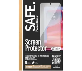 PanzerGlass SAFE pro Motorola Edge 50 Pro černá / Tvrzené sklo / UWF