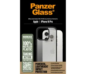 PanzerGlass HardCase černá / Pouzdro / iPhone 16 Pro / TPU
