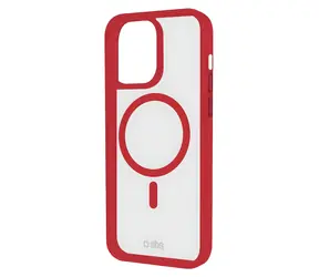 SBS Mag Frame červená / Kryt / MagSafe / pro iPhone 15 Pro Max
