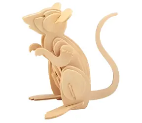 WOODCRAFT CONSTRUCTION KIT 3D puzzle Myš / 25 dílků / od 3 let / Obtížnost: nízká