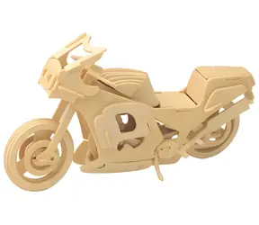 WOODCRAFT Dřevěné 3D puzzle Motorka závodní / od 6 let / Obtížnost: nízká
