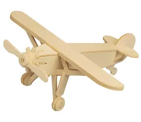 WOODCRAFT Dřevěné 3D puzzle Letadlo / 20+ dílků / od 6 let / Obtížnost: jednoduchá