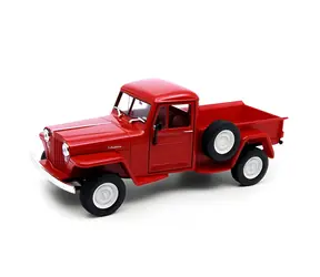 WELLY Model auta Jeep Willys Pickup oranžová / 1:24 / od 8 let