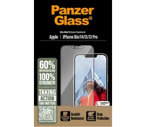 PanzerGlass UWF černá / Tvrzené sklo / Apple iPhone 17e / 16e / 14 / 13 / 13 Pro