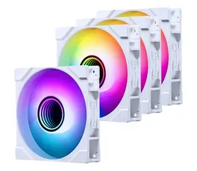 PHANTEKS M25 Gen2 PWM D-RGB 4ks bílá / 120mm / 1× Standard + 3× Reverse Blade / D-RGB / Hydraulic Bearing / 4-Pin PWM