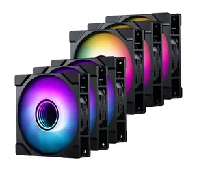 PHANTEKS M25 Gen2 D-RGB 6ks černá / Ventilátor / 120mm / 3× Standard + 3× Reverse Blade / PWM / Hydraulic Bearing