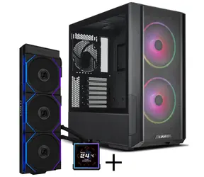 Lian Li LANCOOL 216 + HYDROSHIFT II LCD-S 360TL černá / Bundle PC skříň + AiO / E-ATX / 360 mm / RGB / AMD + Intel