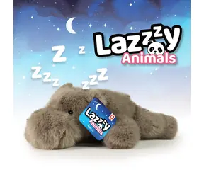 RAPPA Plyšový hroch 29 cm šedý Lazy Animals / od 0 měsíců