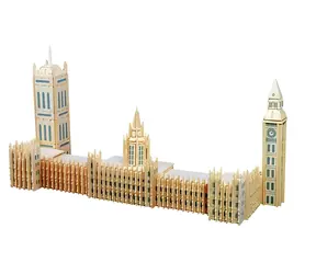 WOODCRAFT 3D puzzle Big Ben / od 8 let / Obtížnost: střední