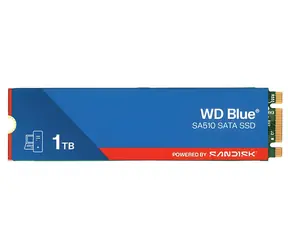 WD Blue SA510 1TB / M.2 SSD 2280 / SATA III / TLC / R: 560 MBps / W: 520 MBps / 5y