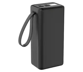 PLATINET PMPB4065 černá / Powerbanka / 40 000 mAh / 65W PD / 2x USB-C + 2x USB-A / displej / LED svítilna