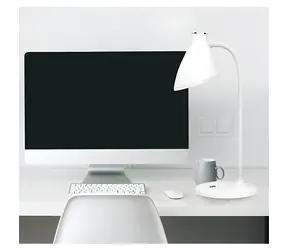 PLATINET Stolní LED lampa PDL6730 bílá / 5 W / 200 lm / 3700–4200 K / stmívatelná / baterie 2400 mAh