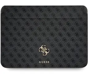 Guess PU 4G Metal Logo šedá / Pouzdro pro MacBook 13"