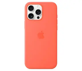Apple Silikonový kryt s MagSafe pro iPhone 16 Pro Max mandarinková / Pouzdro