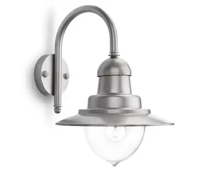 Philips Raindrop antracit / Venkovní nástěnné svítidlo / 1x60W / bez zdroje / E27 / IP44 / hliník