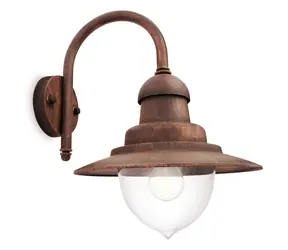 Philips Raindrop 60W bronzová / Venkovní nástěnné svítidlo / E27 / IP44 / bez zdroje